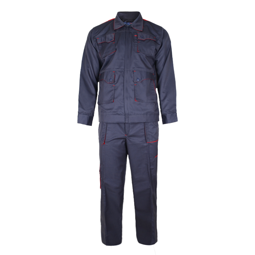 لباس کار مهندسی ست ورک اتم setwork (طوسی-قرمز)